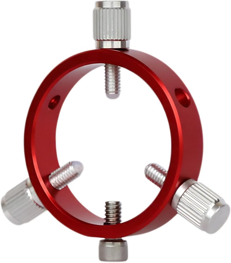 Yoidesu Adjustable Guiding Scope Ring, 50mm Finder Scope Ring Kit, Aluminum Alloy, Red, Telescope Accessory, 30-50mm Tube Diameter, Beginner, Astronomy Enthusiasts - Image 1